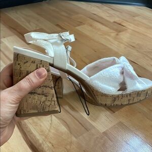 Elegant White Platform Sandals